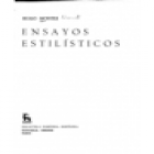 Ensayos estilísticos (Azorín, A. Machado, Rubén Darío, Vallejo, Huidobro, Neruda). --- Gredos, BRH nº236, 1975, Madrid. - mejor precio | unprecio.es