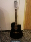 GUITARRA ELECTRO-ACUSTICA 12 CUERDAS Harley Benton HBD200-12 BK - mejor precio | unprecio.es