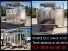 REMOLQUE GANADERO PARA VACAS,CERDOS,OVEJAS,ETC,ETC - mejor precio | unprecio.es