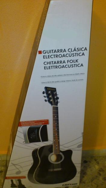 Guitarra clásica electroacústica sin estrenar