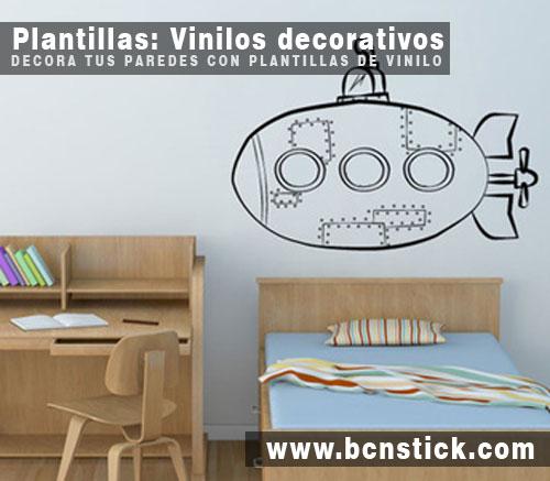 Decorar paredes con plantillas de vinilo