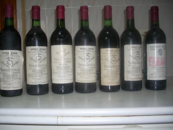 Lote de 7 Botellas Vega Sicilia desde 1960