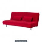 Sofá cama de 3 plazas color rojo - mejor precio | unprecio.es
