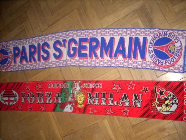 Vendo Bufanda AC Milan y Paris Saint Germain