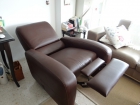 Estupendo sillón reclinable piel marrón - mejor precio | unprecio.es