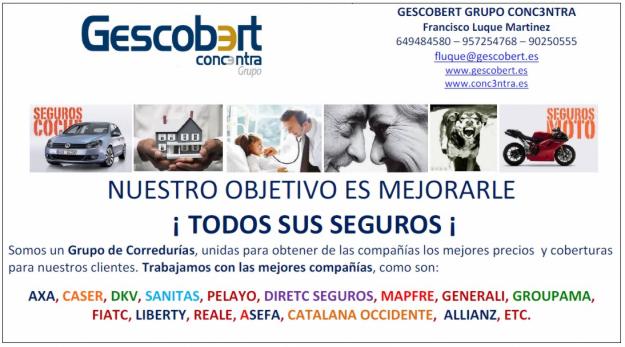 Nuestro objetivo es mejorarle ¡todos sus seguros! - GESCOBERT (fluque@gescobert.es)