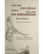 Carta sobre los ciegos. Seguido de Cartas sobre los sordomudos. Traducción y notas de Julia Escobar. ---  Pre-Textos / F