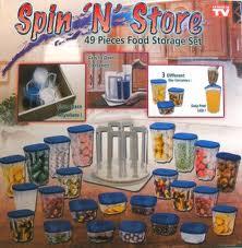 CONJUNTO DE 49 TARTERAS TUPPERS SPIN 'N STORE Anunciado en TV