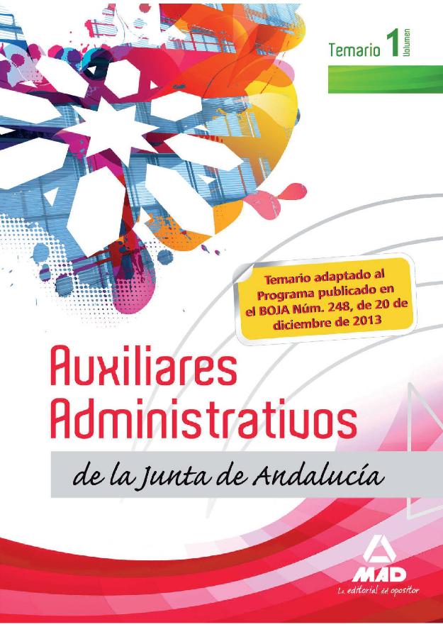 Temario auxiliar administrativo junta de andalucía - libro gratis