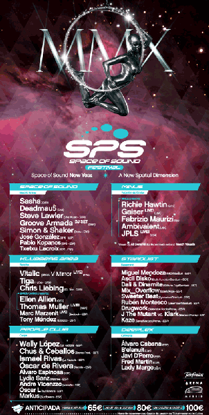 VENDO ENTRADAS SPACE OF SOUND AÑO NUEVO 2010 - SPS AXE MADRID ARENA