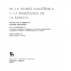 De la teoría lingüística a la enseñanza de la lengua. Colaboran: Ducrot, Mounin, Martinet, etc... Traducción de Mª Victo - mejor precio | unprecio.es