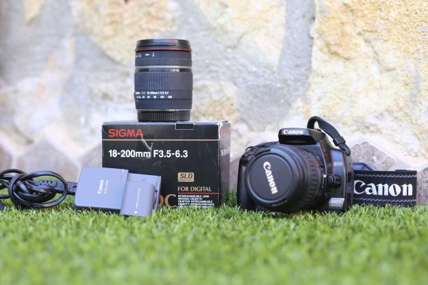 Canon EOS 400D + objetivos 18-55 y 18-200