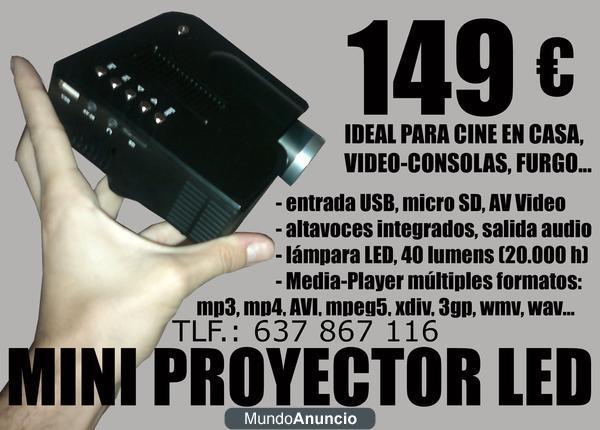 MINI PROYECTOR LED CINE EN CASA CONSOLA