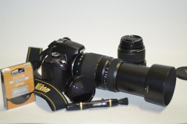 OFERTA!!! Nikon d60+ 18-55mm+ 70-300mm +ND filter+ Tripode + LensPEN+Ojo de pez
