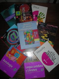 libros 4eso y 1º bachillerato casi nuevos y baratos