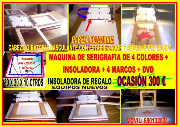 Tu negocio,equipo completo de serigrafia