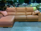 sofa 3 plazas + chaise piel flor - mejor precio | unprecio.es