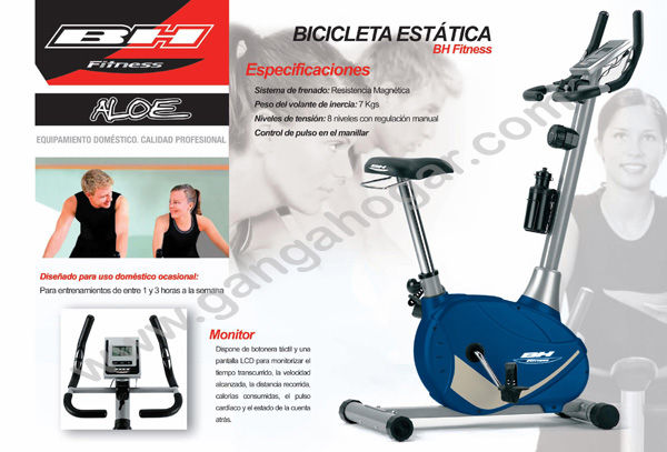 BICICLETA ESTATICA BH FITNESS ALOE