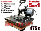 Prensa Plancha 5 en 1 para camisetas, tazas, gorras, platos nueva - mejor precio | unprecio.es