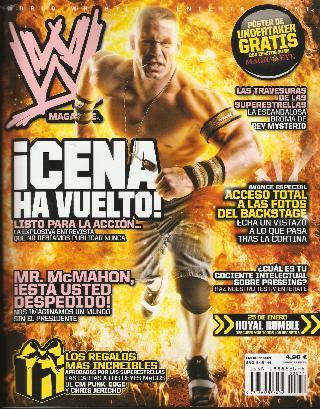 Recibe en tu casa la revista oficial de la WWE: W Magazine. Suscripcion con descuento.