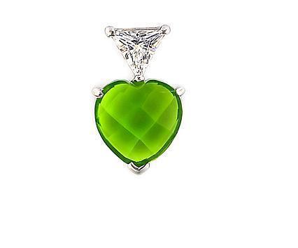 Colgante con Piedra de Peridot CZ