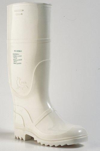 Botas de agua blancas para cárnicas, Planas