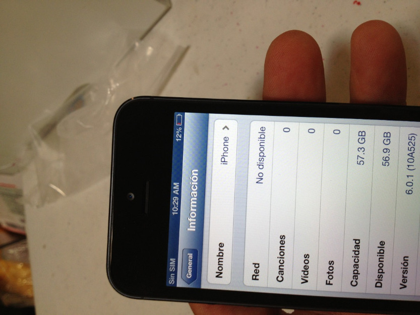 Iphone 5 64gb 8mpx Wifi Desbloqueado De Fabrica