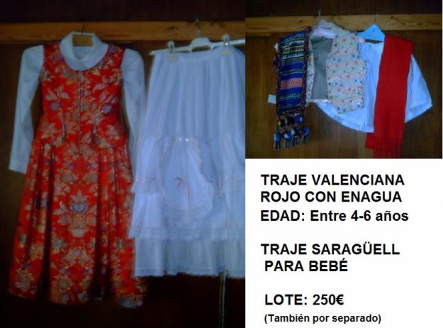 Traje de valenciana y traje de saragüell