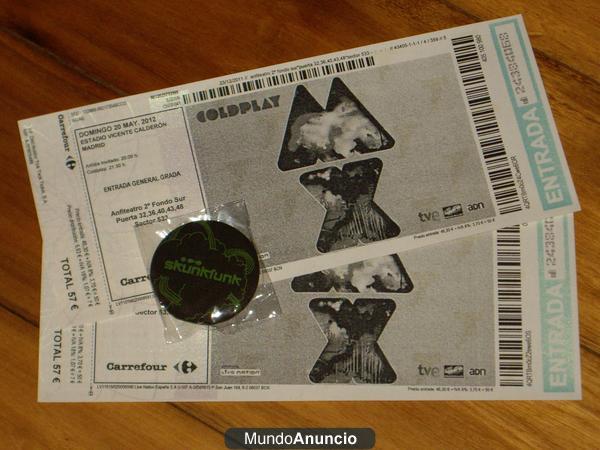 Coldplay Madrid 20 Mayo