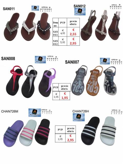 Sandalias y Chanclas en liquidación