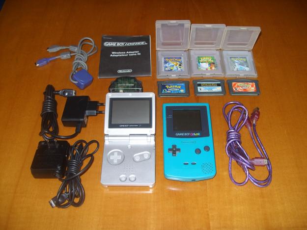 Game Boy Color, Game Boy Advance SP y accesorios