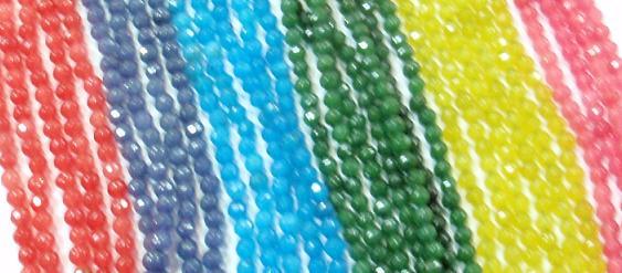 abalorios, piedras de colores
