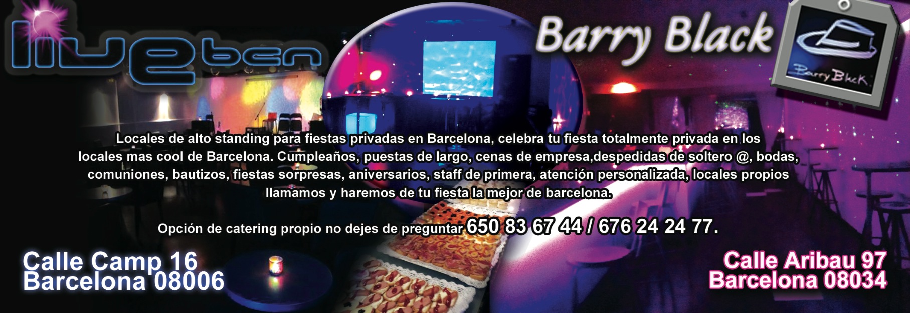 150€ alquila locales para fiestas privadas barcelona