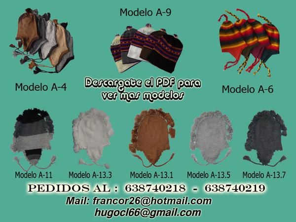 Gorros de invierno 100% Alpaca