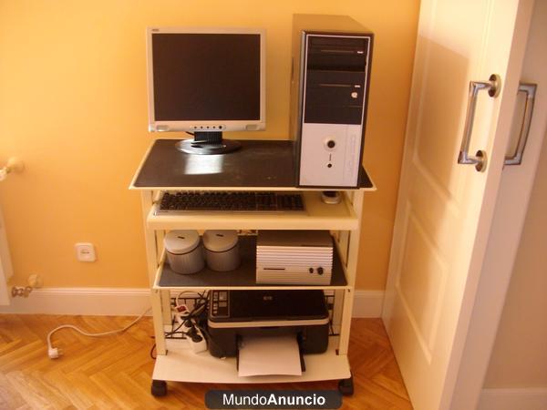 vendo ordenador completo: cpu, monitor, teclado, ratón, altavoces e impresora