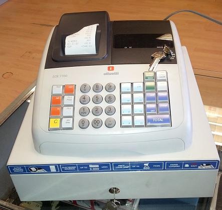 Caja registradora economica olivetti ecr7700