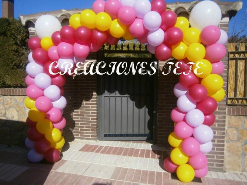 Globos con helio y decoracion con globos