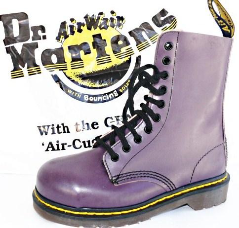 BOTAS DOCTOR MARTENS PURPLE , vintage de los 90.  NUevas a estrenar