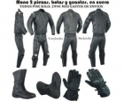 MONO 2 PIEZAS, BOTAS Y GUANTES DE CUERO - mejor precio | unprecio.es