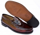 Zapatos mocasines tipo castellanos piel hombre negro burdeos cuero talla 39 40 - mejor precio | unprecio.es