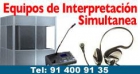 Alquiler Equipos Traducción Simultánea. Cabinas de interpretación - mejor precio | unprecio.es