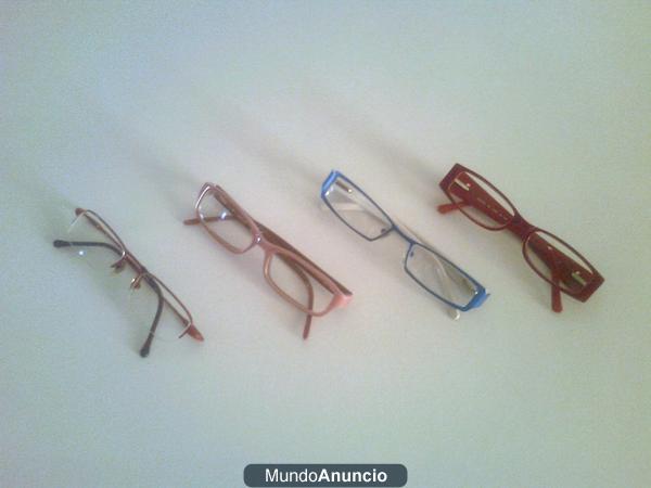 VENDO 4 MONTURAS DE GAFAS (INDIVIDUALMENTE)