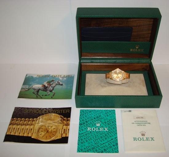 Reloj Rolex Datejust Oro y Brillantes