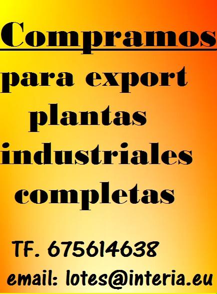 Compro maquinaria industrial