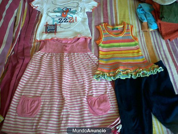 Lote de ropa niña talla 2 años de verano(7prebndas=6€)