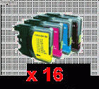 PACK 16 CARTUCHOS BROTHER COMPATIBLES LC980-LC1100 - mejor precio | unprecio.es