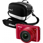 Nikon 1 S1 Red & CF-EU06 WAE25001 Package with Digital Compact System Camera, 11-27.5mm Le - mejor precio | unprecio.es