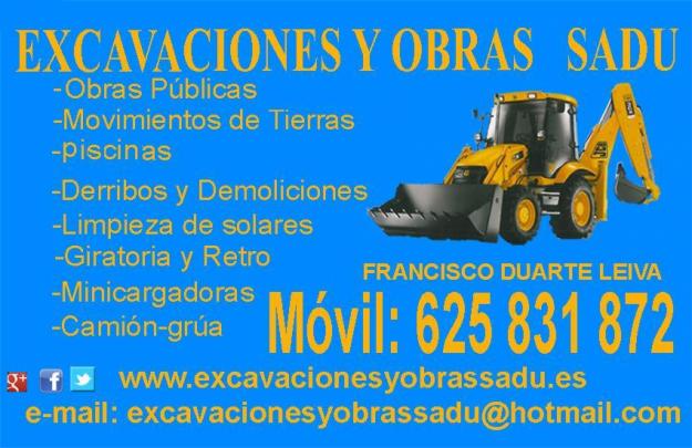 Excavaciones y obras sadu