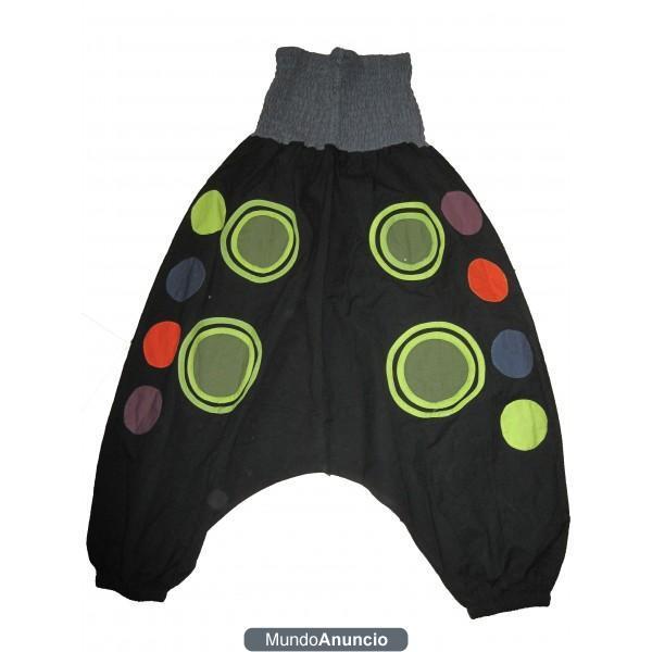 PANTALON AFGANO HIPPIE 100 % ALGODON, TALLA UNICA A 15 EUROS EN VARIOS COLORES