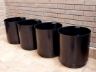 4 macetas/jardineras grandes con autorriego (Centroflor Miami con reserva de agua, 35 cm) - mejor precio | unprecio.es
